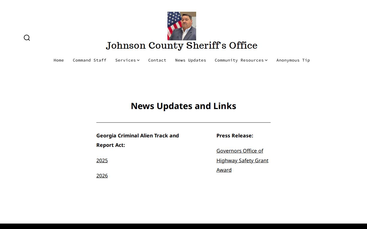Johnson County warrant lookup sheriff news listing