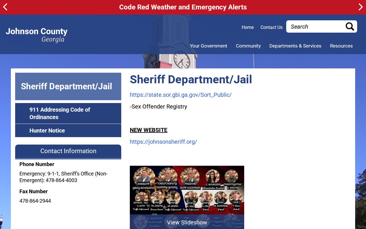 Johnson County outstanding warrants official sheriff link