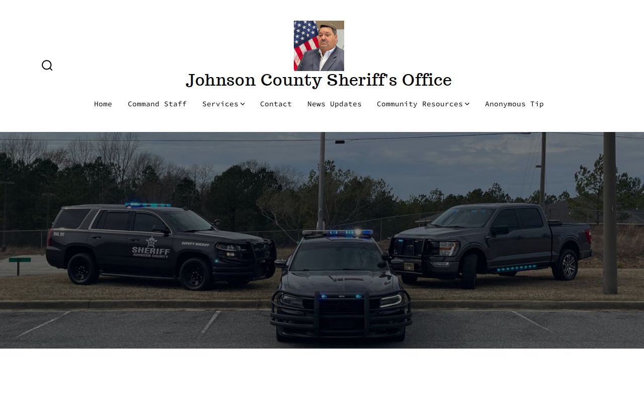 Johnson County warrant records sheriff website navigation